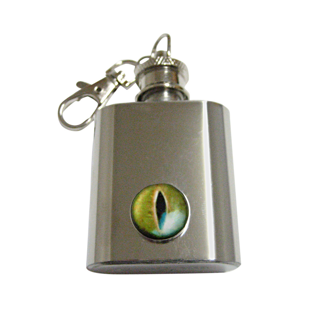 Reptile Eye Design 1oz Keychain Flask - image 1